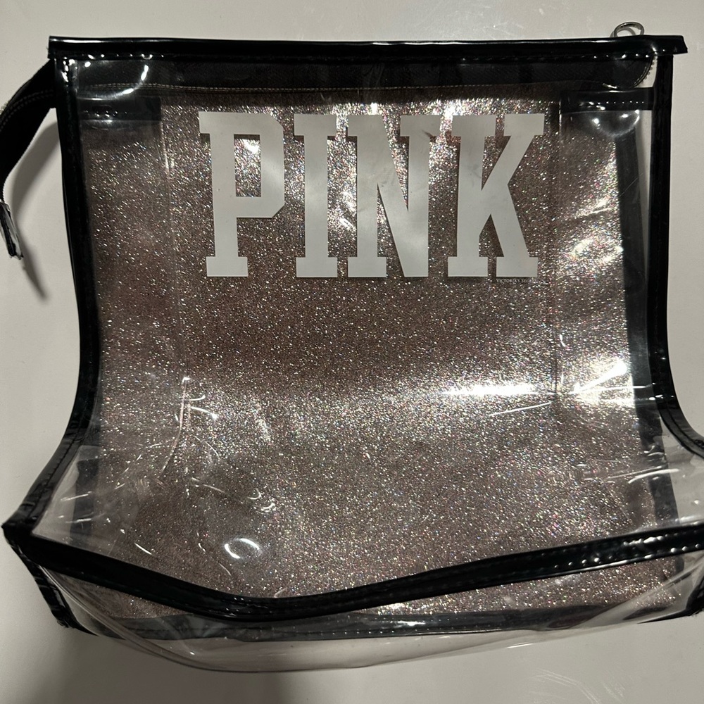 Rare VS PINK Glitter Travel Bag